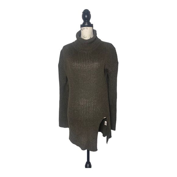 Shein SZ S long green turtleneck sweater - Picture 4 of 6